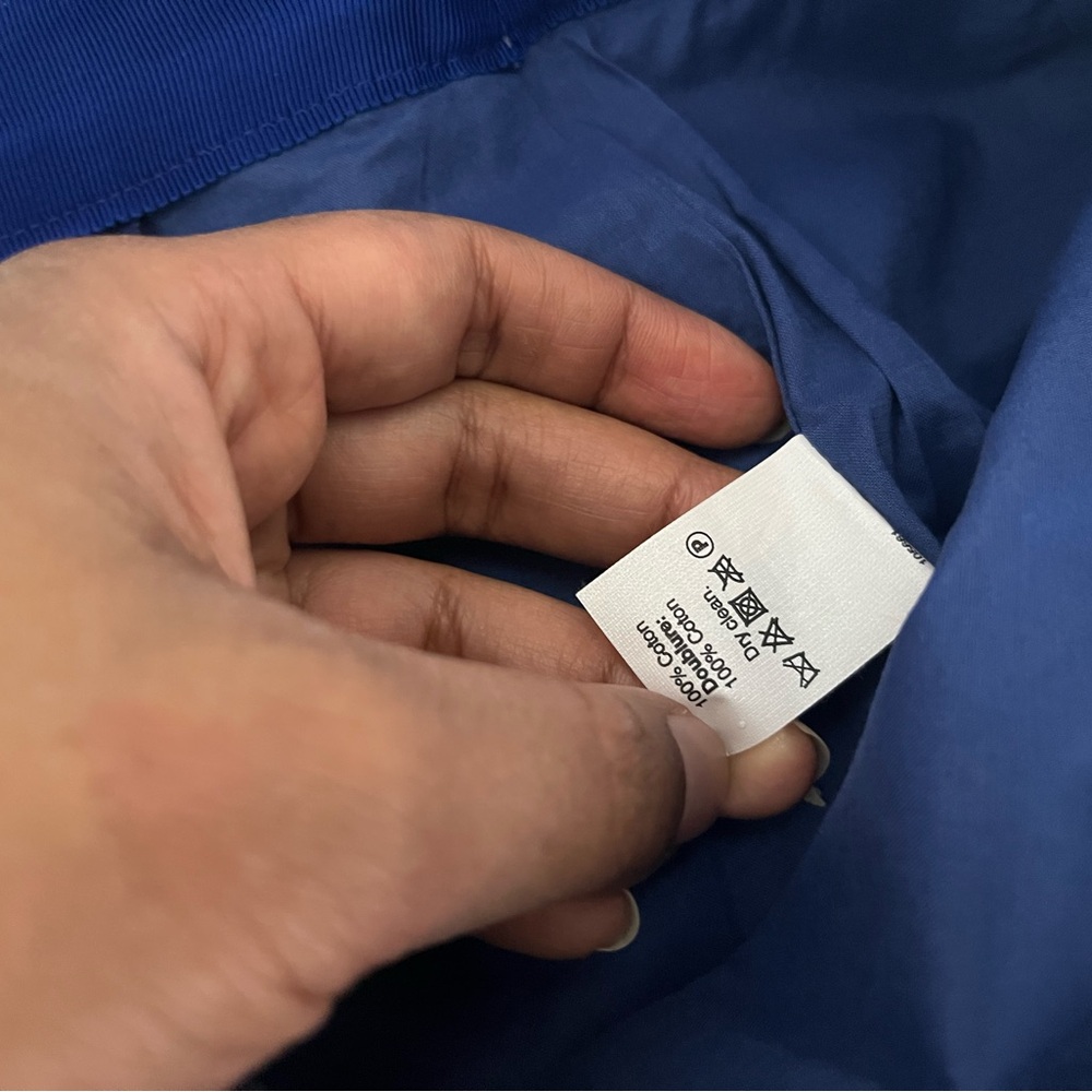 J.Crew A-Line Navy and White Zigzag Skirt - Picture 6 of 8